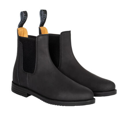 Bottines jodhpur en cuir avec élastique latéral