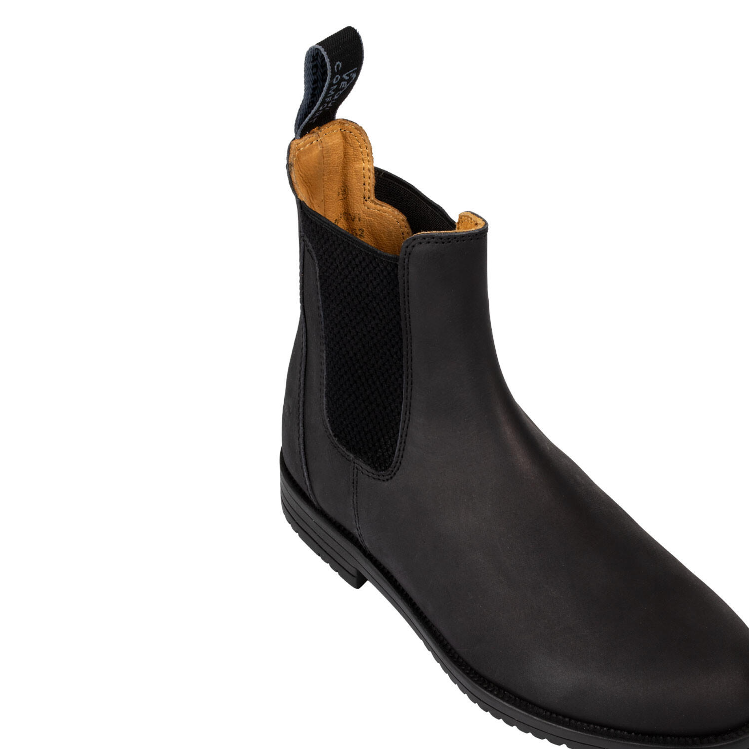 Stivaletti jodhpur cuoio con elastico laterale 4/7