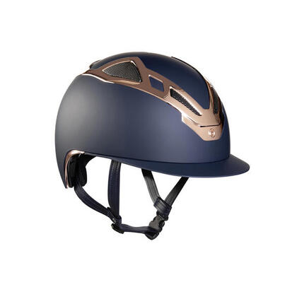 Casque apex chrome bleu mat/or rose gold