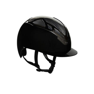 Apex hout zwart glanzende helm