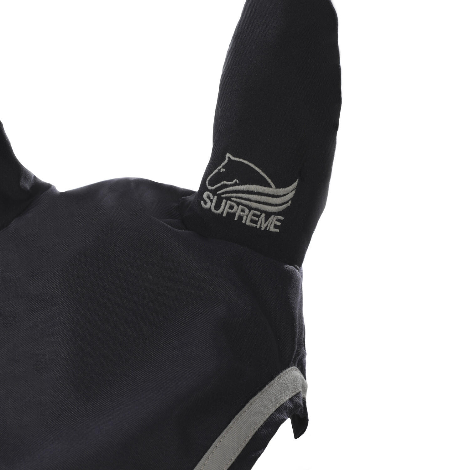 Gorro de poni de algodón con ribete en contraste 2/2
