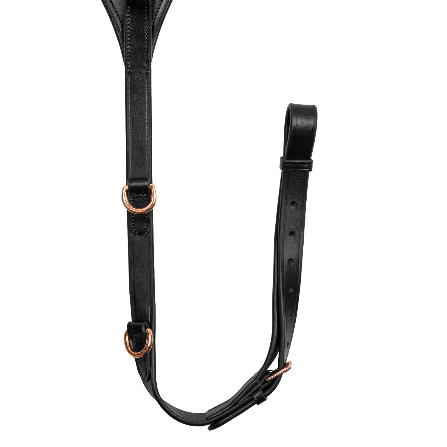 Collier de chasse en cuir avec flèche et décorations en or rose 3/4