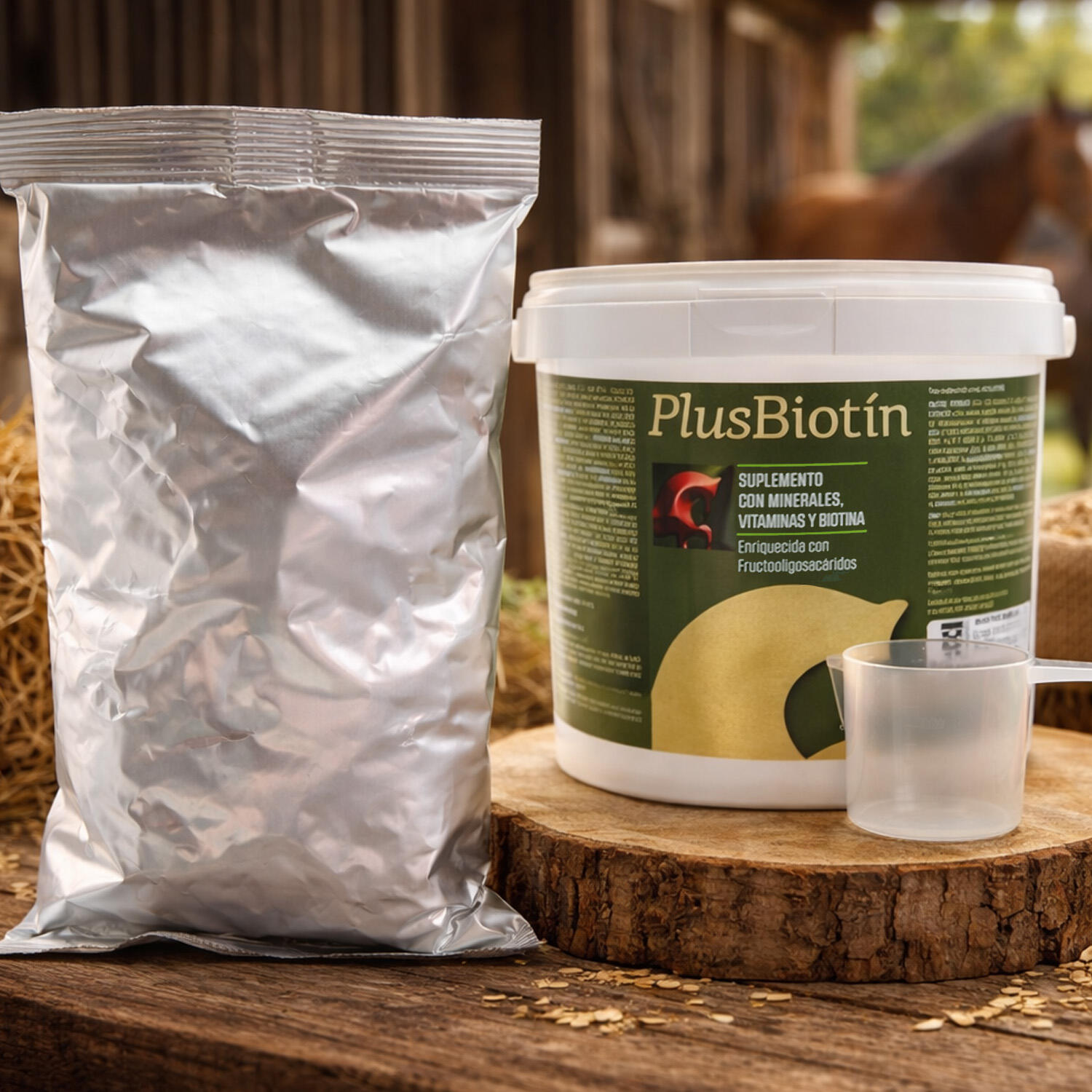 Suplemento nutricional con biotina para caballos. Lab Pino. 5/7
