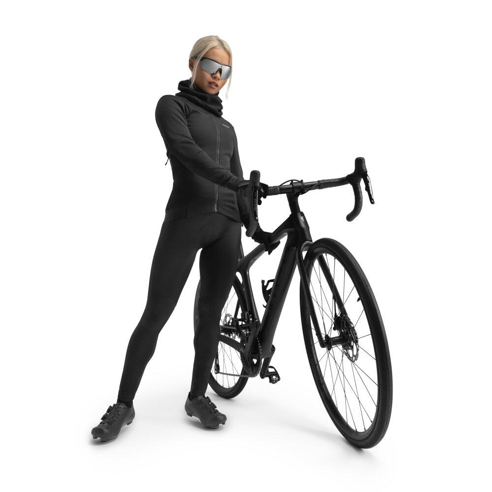 Damen Radsport softshell-fahrradwinterjacke für Core Abyss Schwarz 3/8