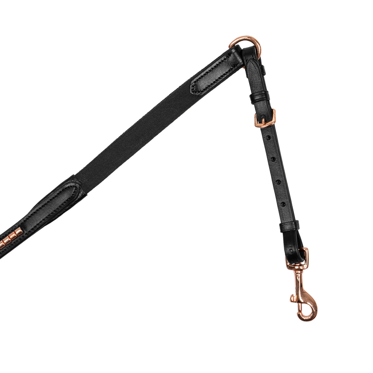 Collier de chasse en cuir avec flèche et décorations en or rose 4/4