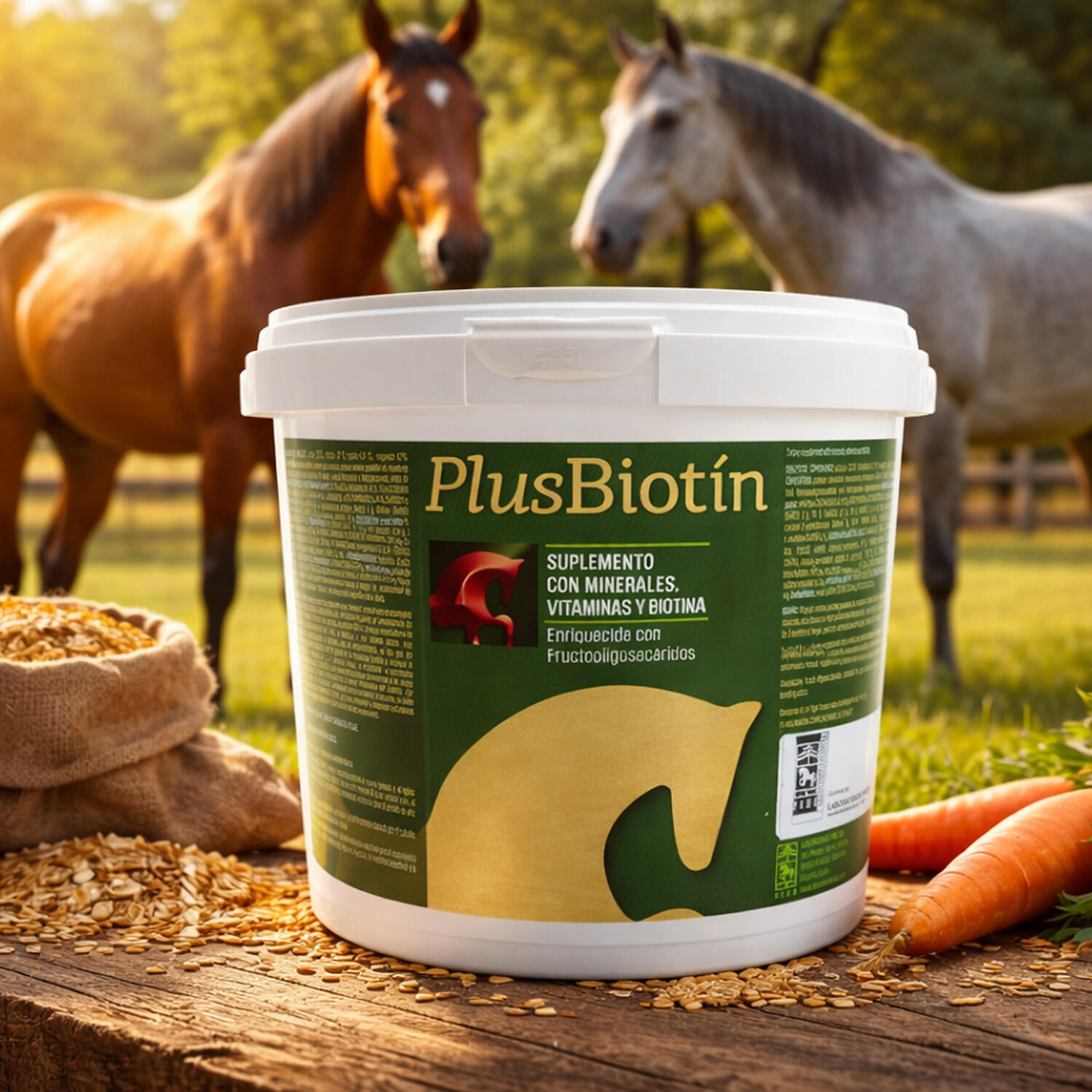 Suplemento nutricional con biotina para caballos. Lab Pino. 4/7