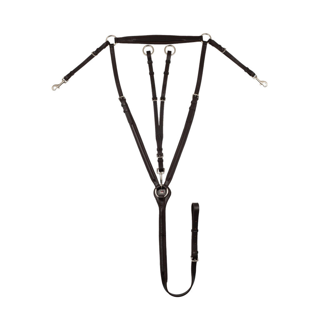 Padded breastplate with removable martingale