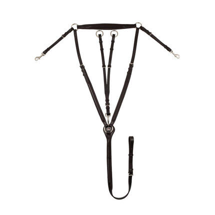 Gepolsterter brustschutz mit abnehmbarem martingal.