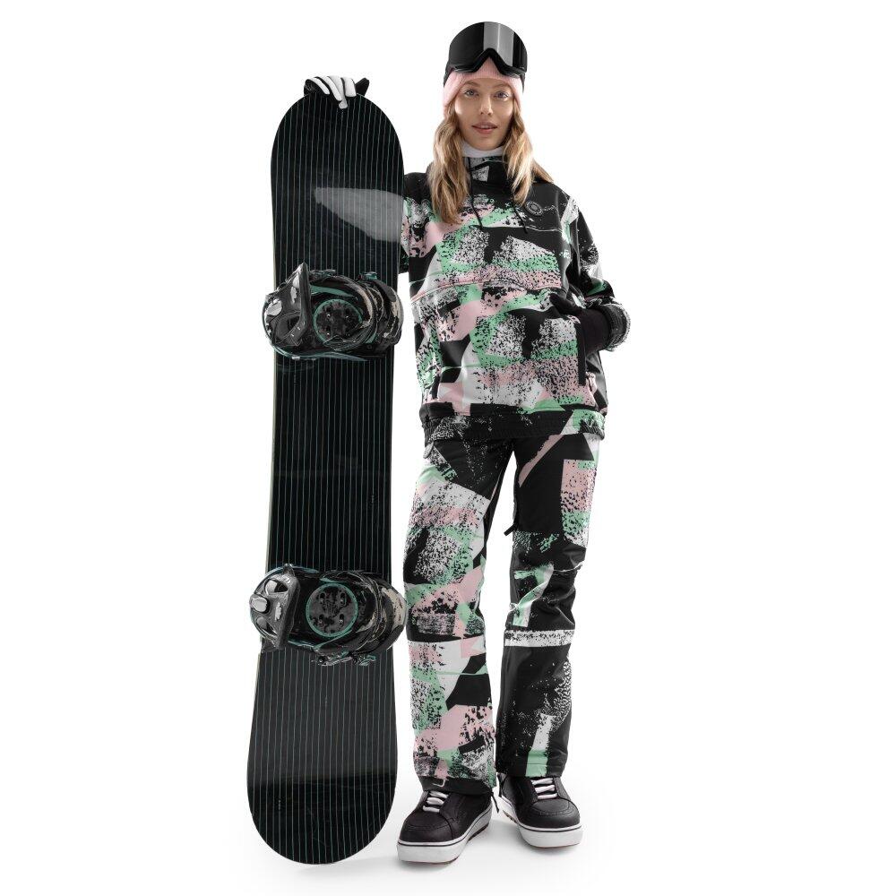 Giacca da snowboard da donna Sport invernali W1-W Crest Multicolore 3/8