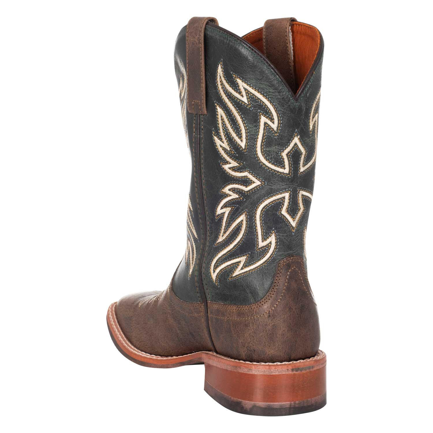 Bota western unissex em couro de bezerro flor integral 3/5