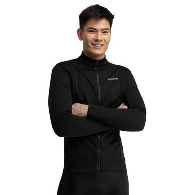 Giacca invernale softshell da ciclismo uomo Core Everest Nero
