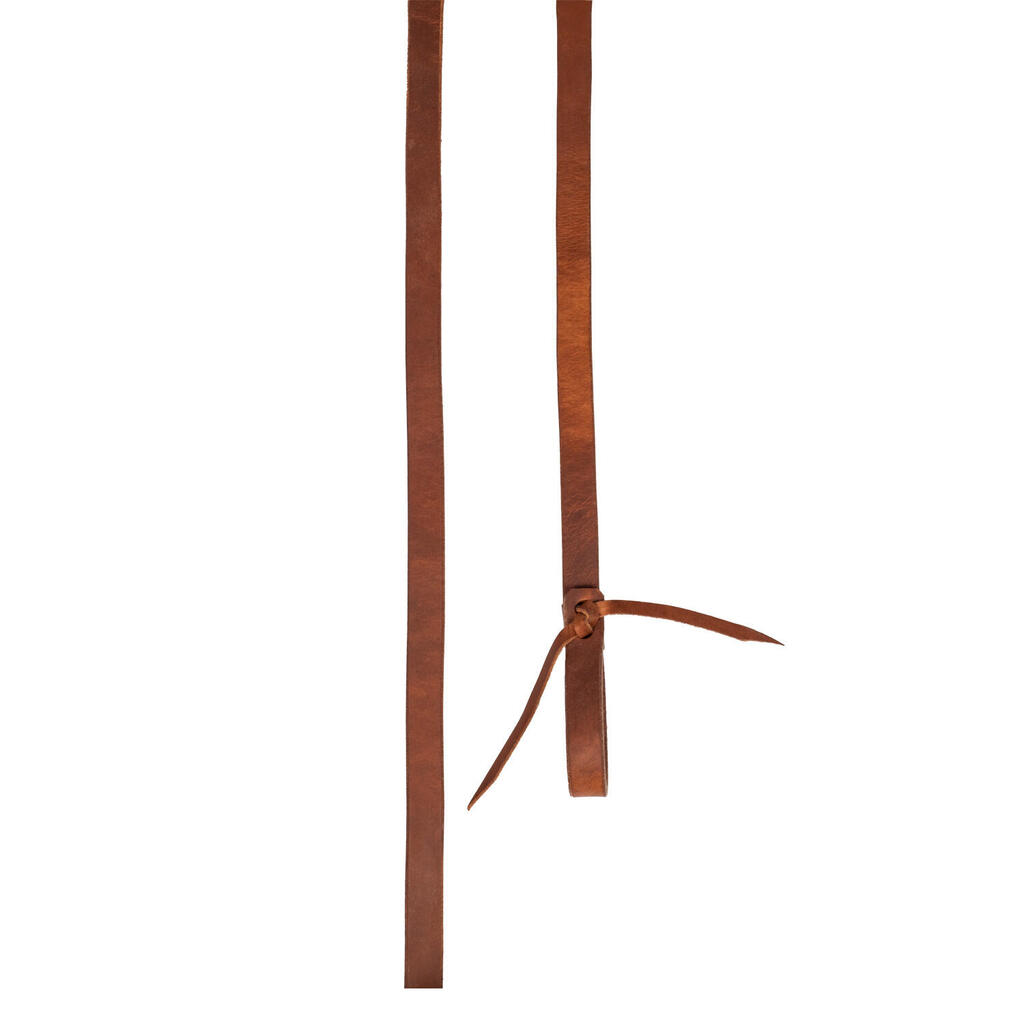 Western reins in oiled leather