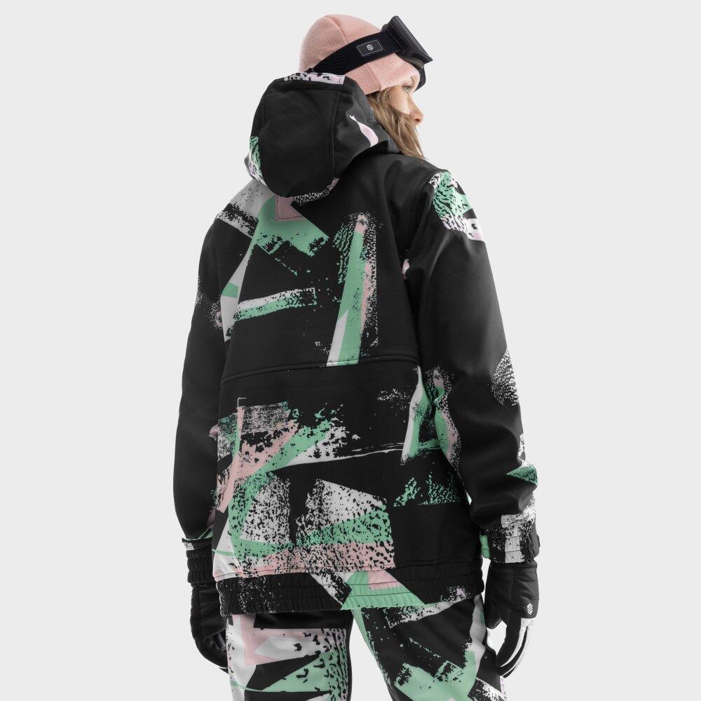 Giacca da snowboard da donna Sport invernali W1-W Crest Multicolore 6/8