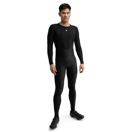 Cuissard long thermique cyclisme gravel homme Apalache Noir