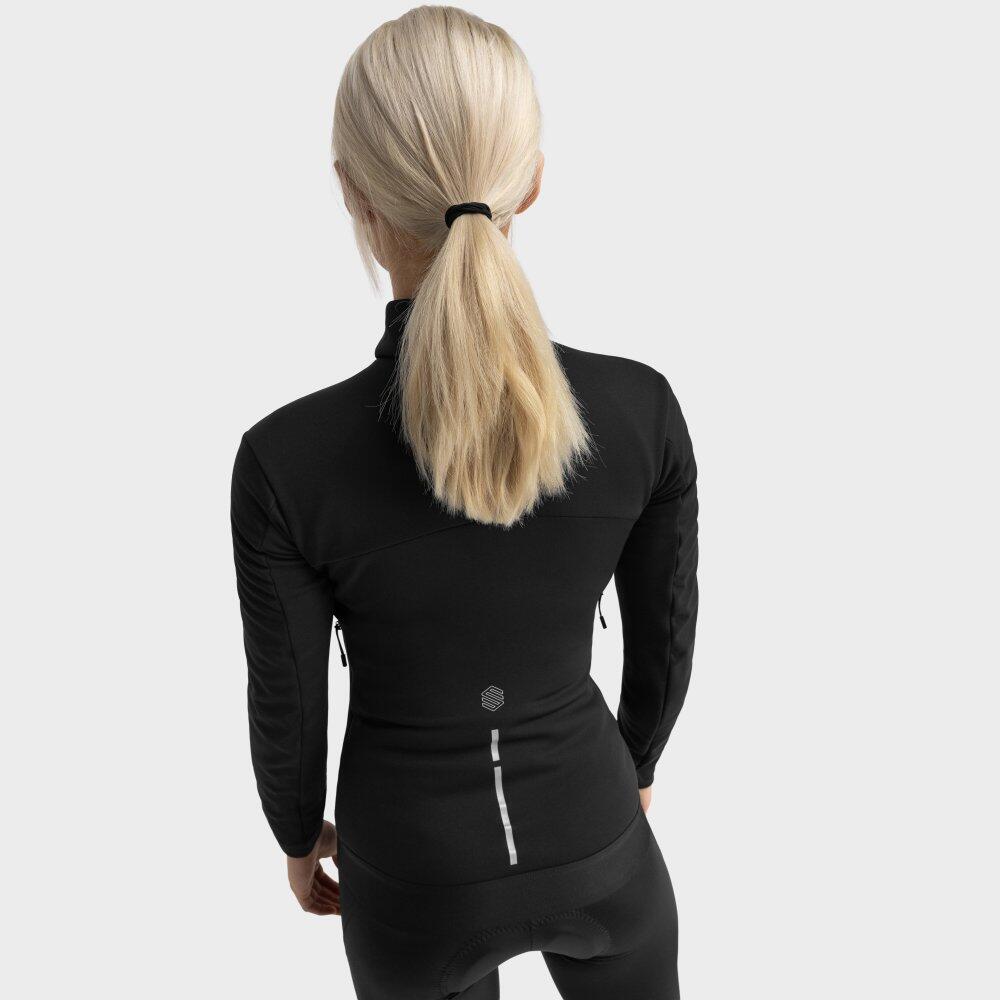 Damen Radsport softshell-fahrradwinterjacke für Core Abyss Schwarz 6/8