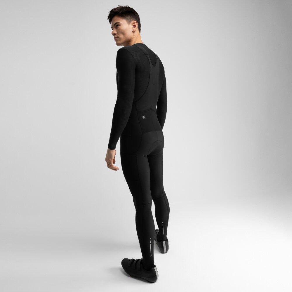 Cuissard long thermique cyclisme gravel homme Apalache Noir 6/7
