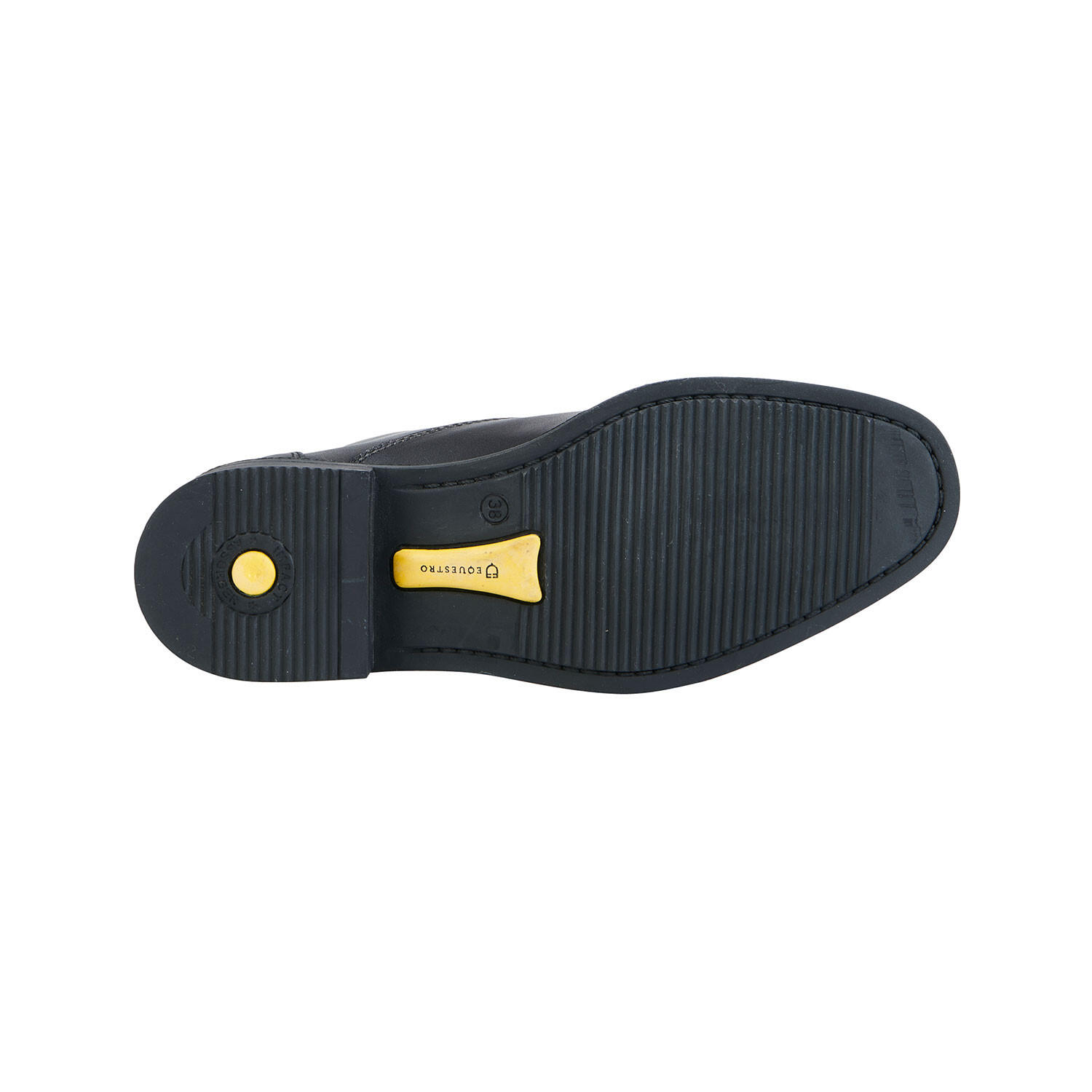 Botines unisex de piel de becerro plena flor con cremallera frontal 5/5