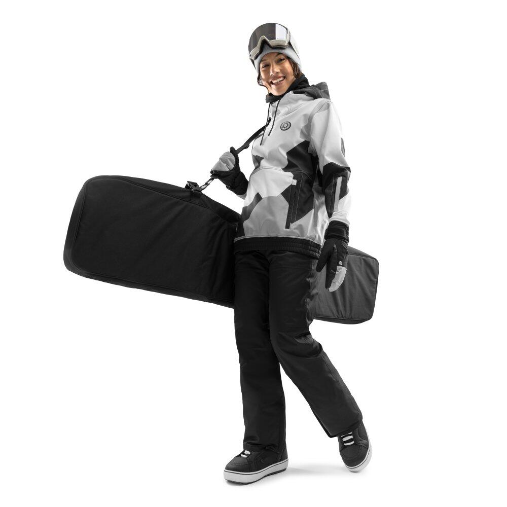 Damen Wintersport snowboardjacke für W1-W Tibet Grau 3/7