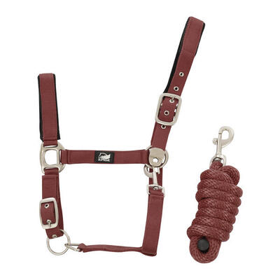 Nylon halter met gevlochten loodkabel