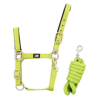 Nylon halter met gevlochten loodkabel