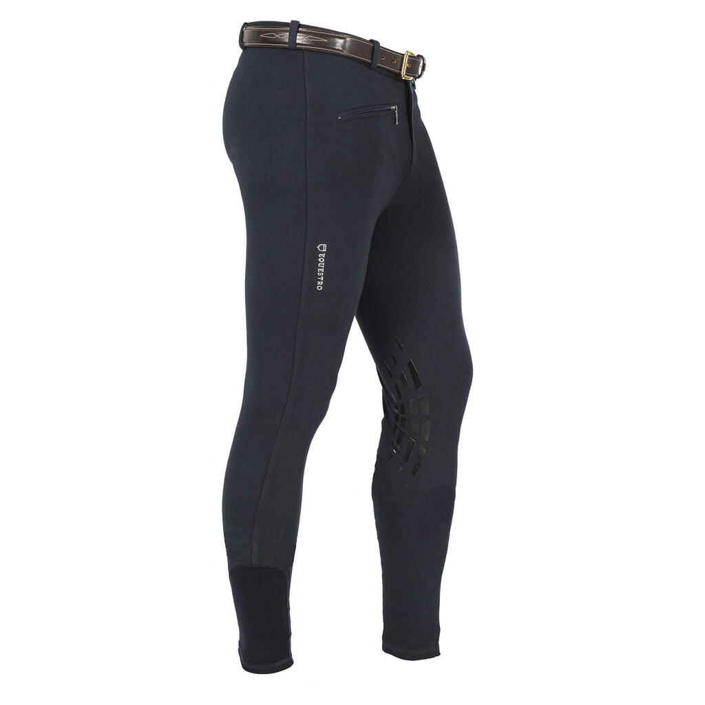 Men's riding breeches with silicone grip
