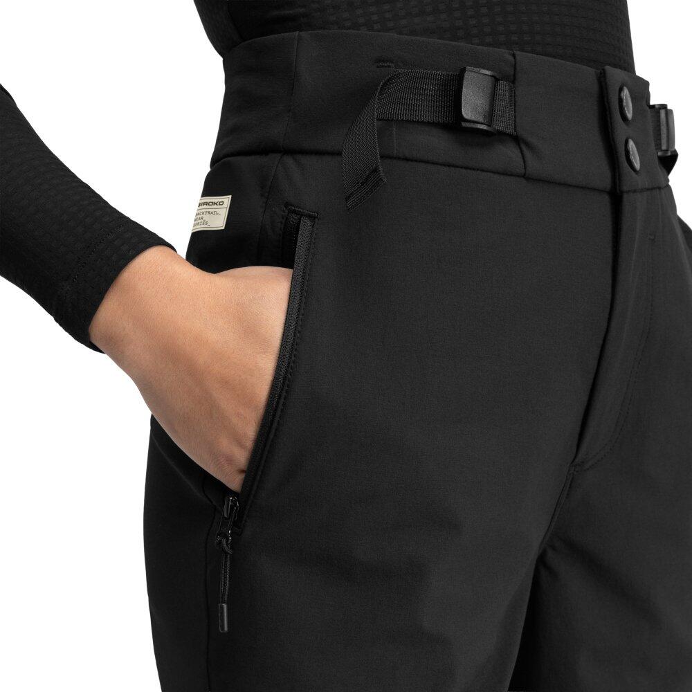 Damen Radsport lange gravel-fahrradhose Jeju Schwarz 4/6
