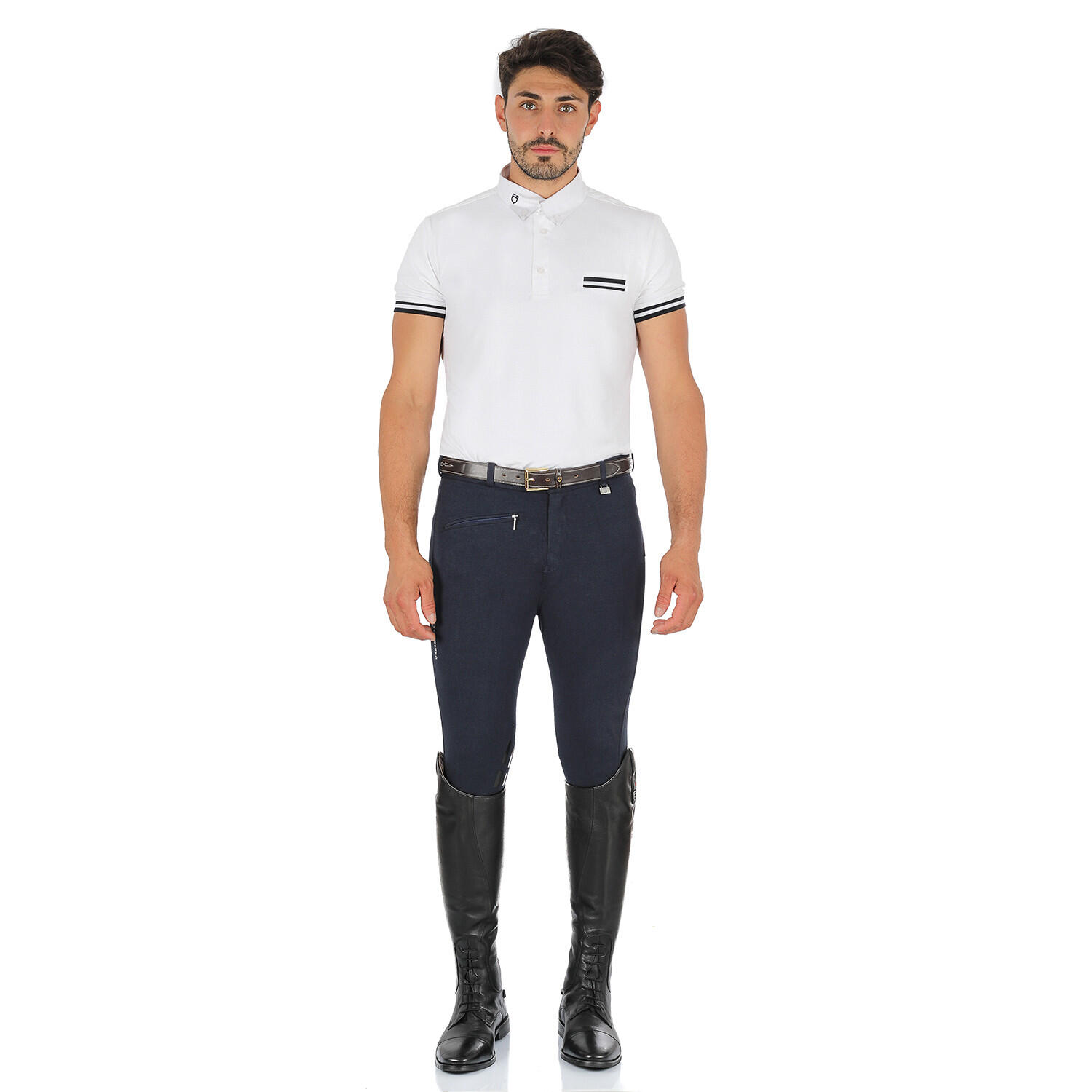 Calças de equitação masculinas com grip de silicone 4/4