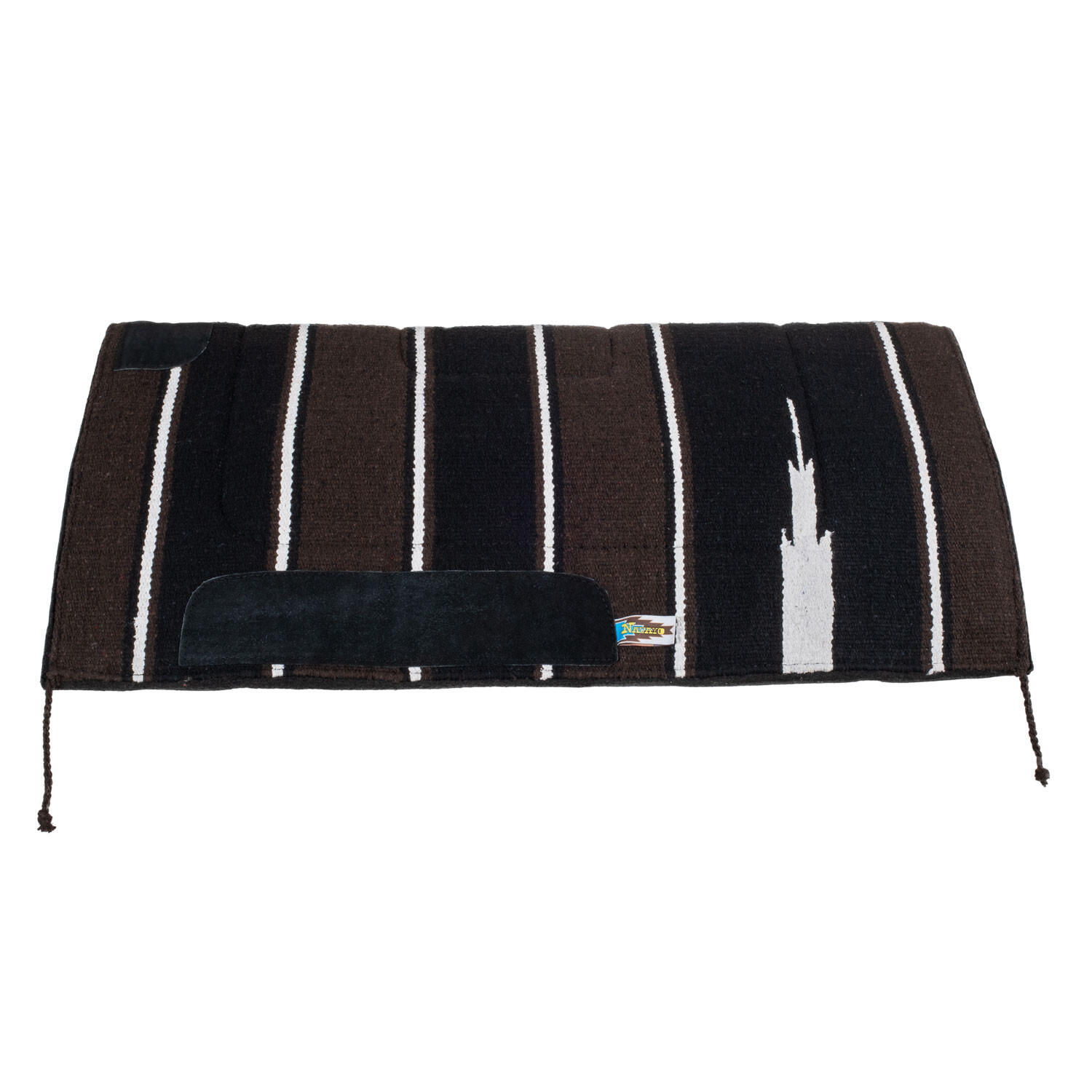 Tapis De Selle Showman En Feutre Noir - 31 X 31 - NEUF