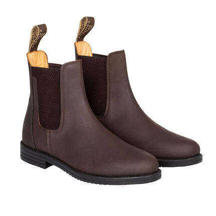 Bottines jodhpur en cuir avec élastique latéral