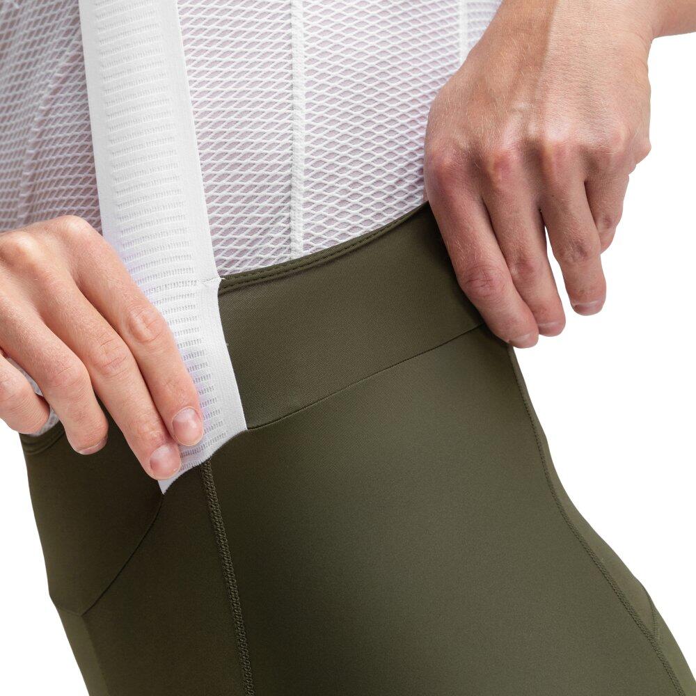 Heren Fietsen bib shorts van e stoffen Basil Groen 6/8