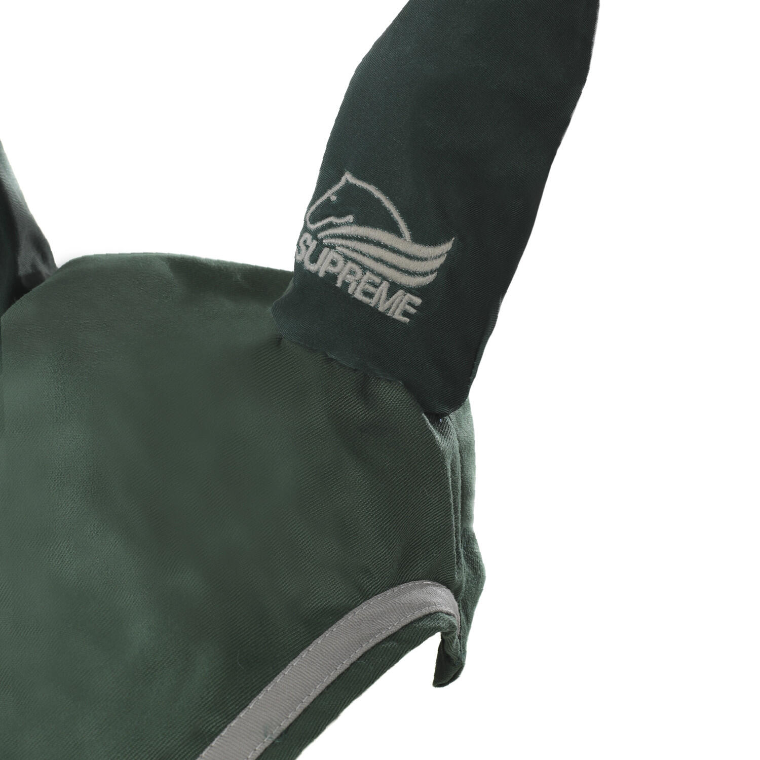 Gorro de poni de algodón con ribete en contraste 2/2