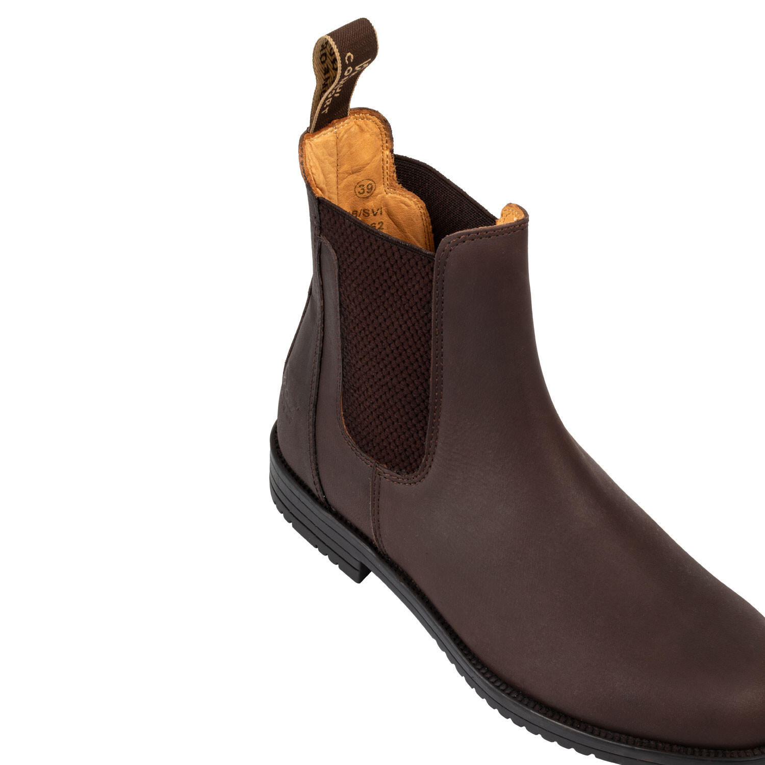 Bottines jodhpur en cuir avec élastique latéral 4/7
