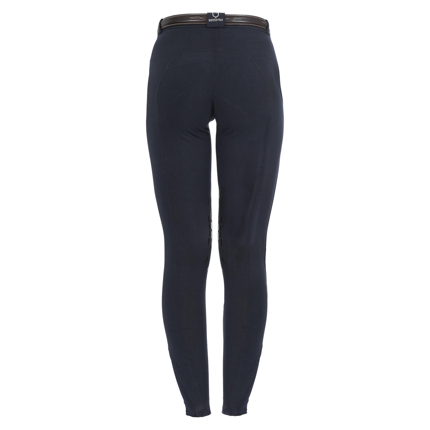 Pantaloni equitazione donna in cotone elasticizzato con grip 2/4