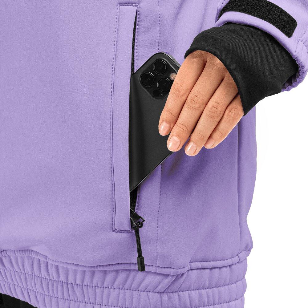 Women Winter sports 's snowboard jacket W1-W Snowy Lavender 4/7