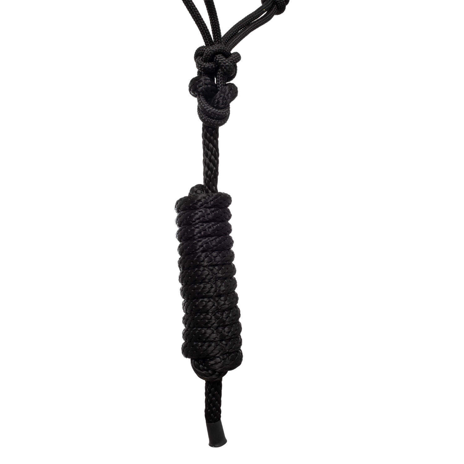 Cabestro de cuerda anudada con decoraciones navajo y cuerda guía 4/4
