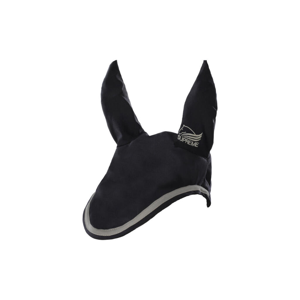 Cotton pony fly veil with contrasting piping