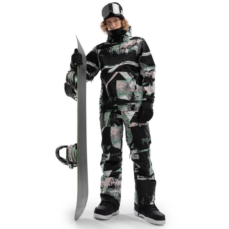 Jachetă de snowboard pentru bărbați W1 Crest Multicolor Zăpadă