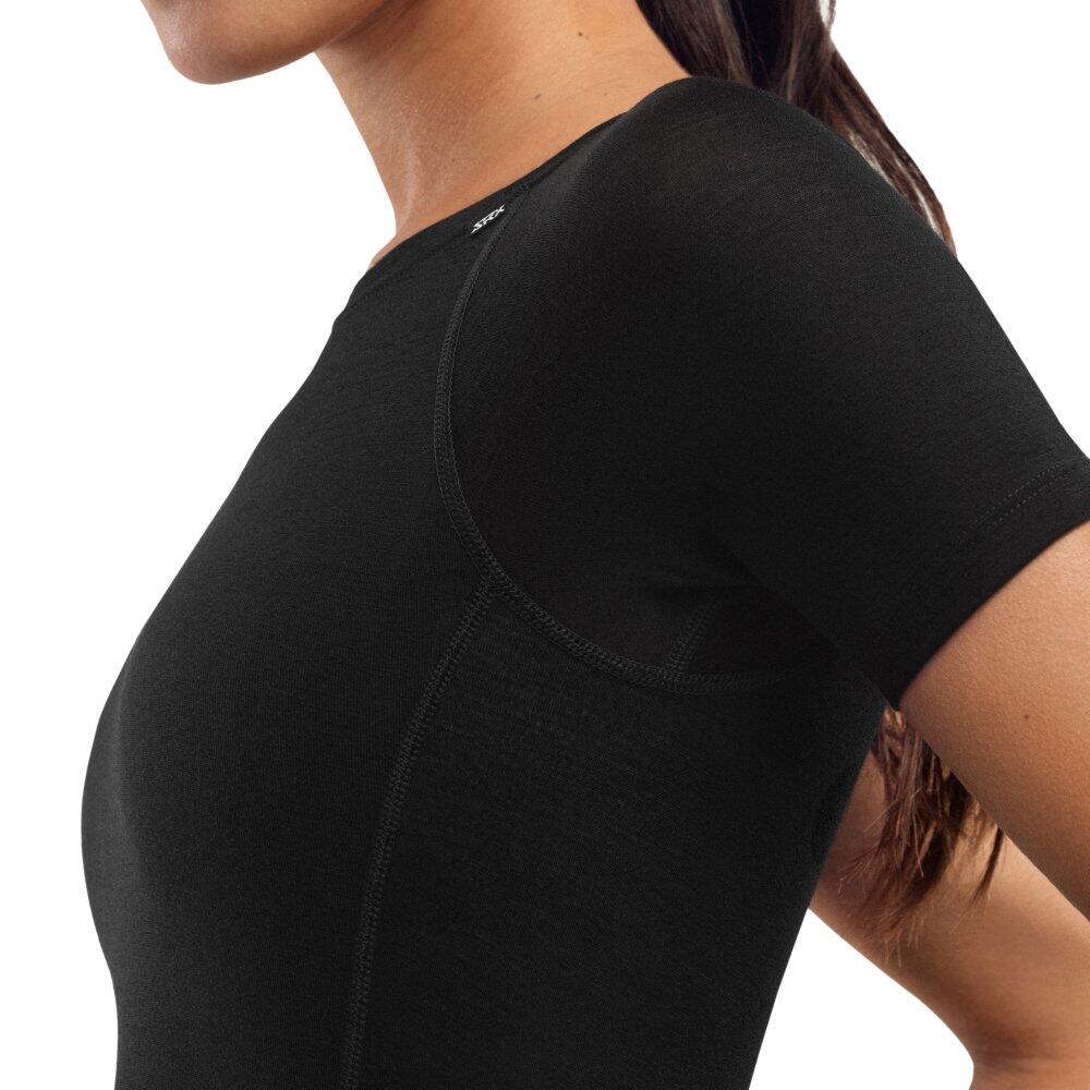 Sous-maillot vélo laine femme Cyclisme SRX Premium Skin Noir 5/7