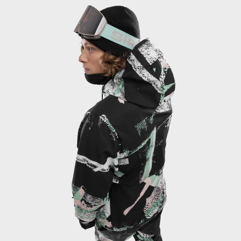 Jachetă de snowboard pentru bărbați W1 Crest Multicolor Zăpadă