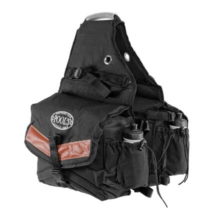 Deluxe hintere satteltasche mit 2 taschen