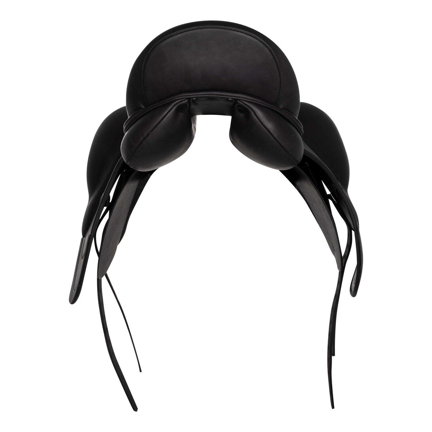 Ancienne selle dôme double pliable en cuir système d'aiguilles