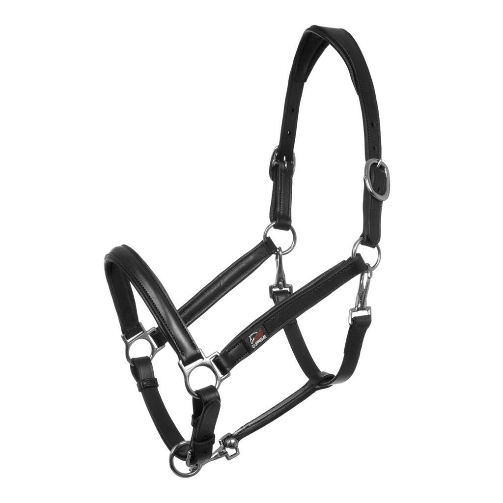 Ergonomic halter in leather