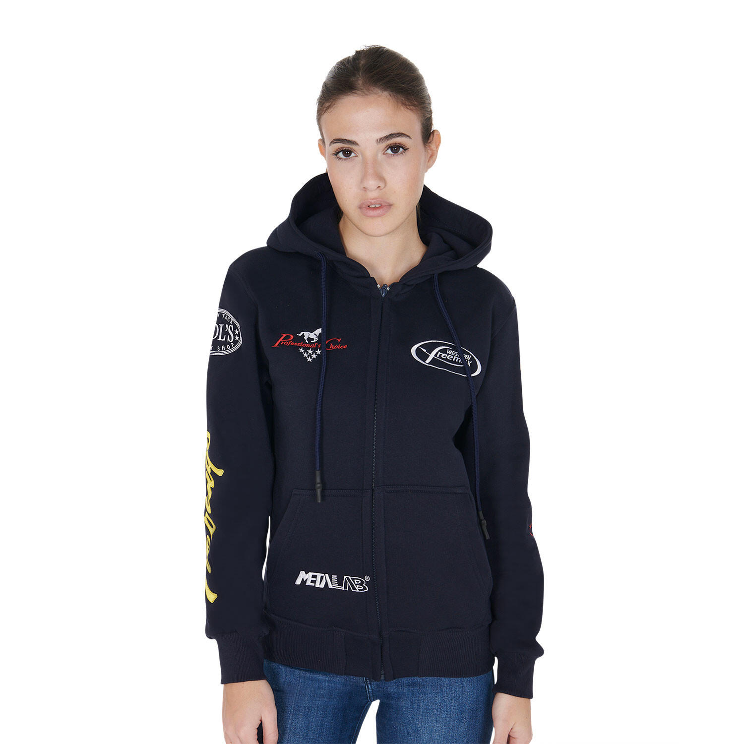 Felpa equitazione unisex multilogo 2/7