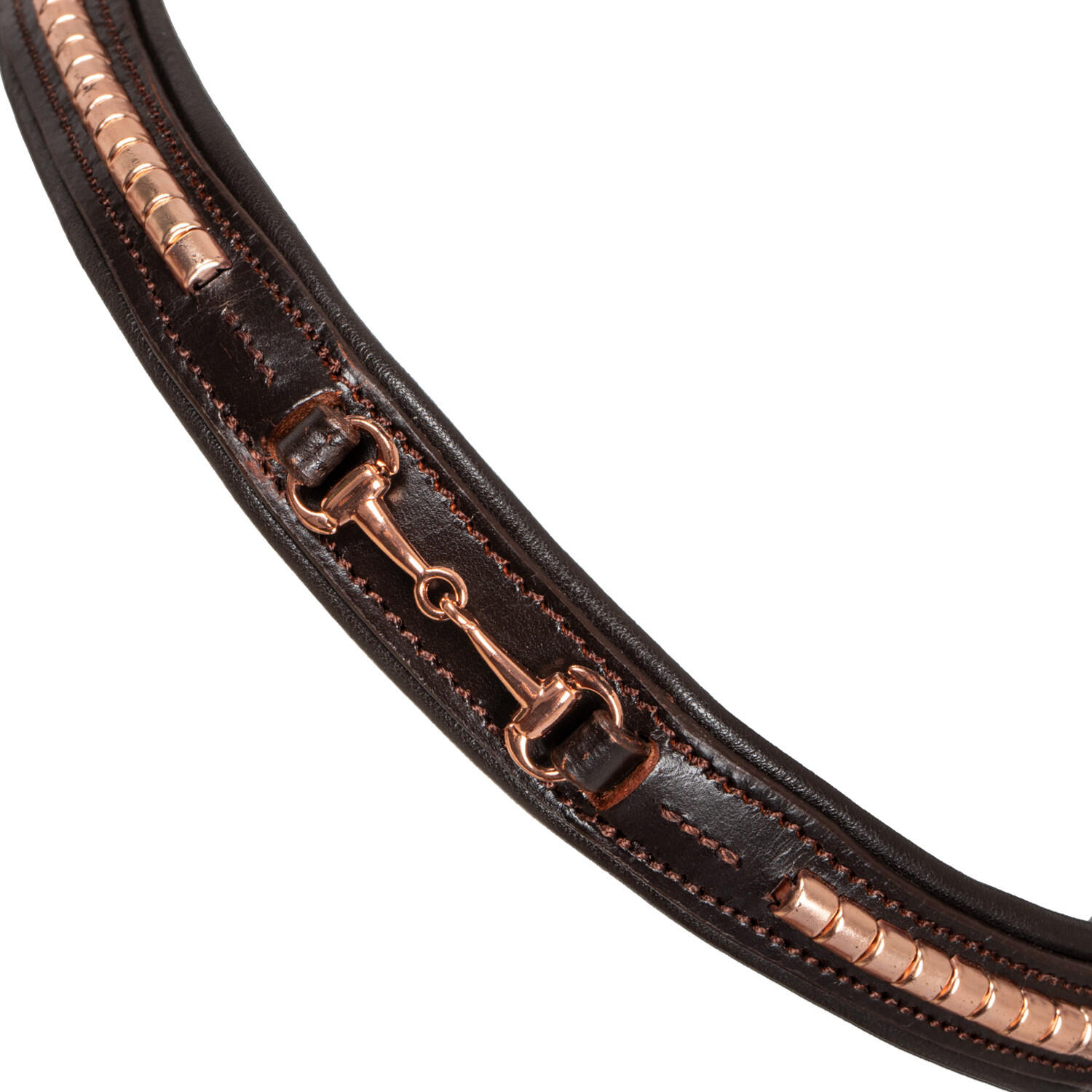 Bridon avec décoration de filet en or rose 5/7