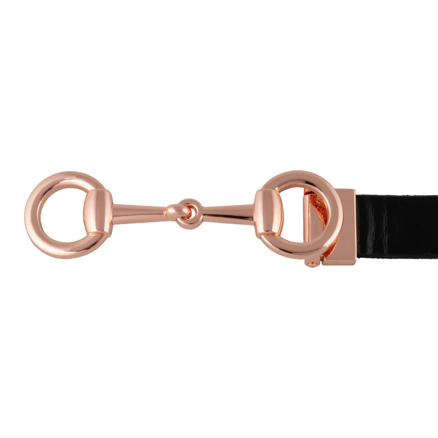 Cintura donna lucida con fibbia filetto 2/4