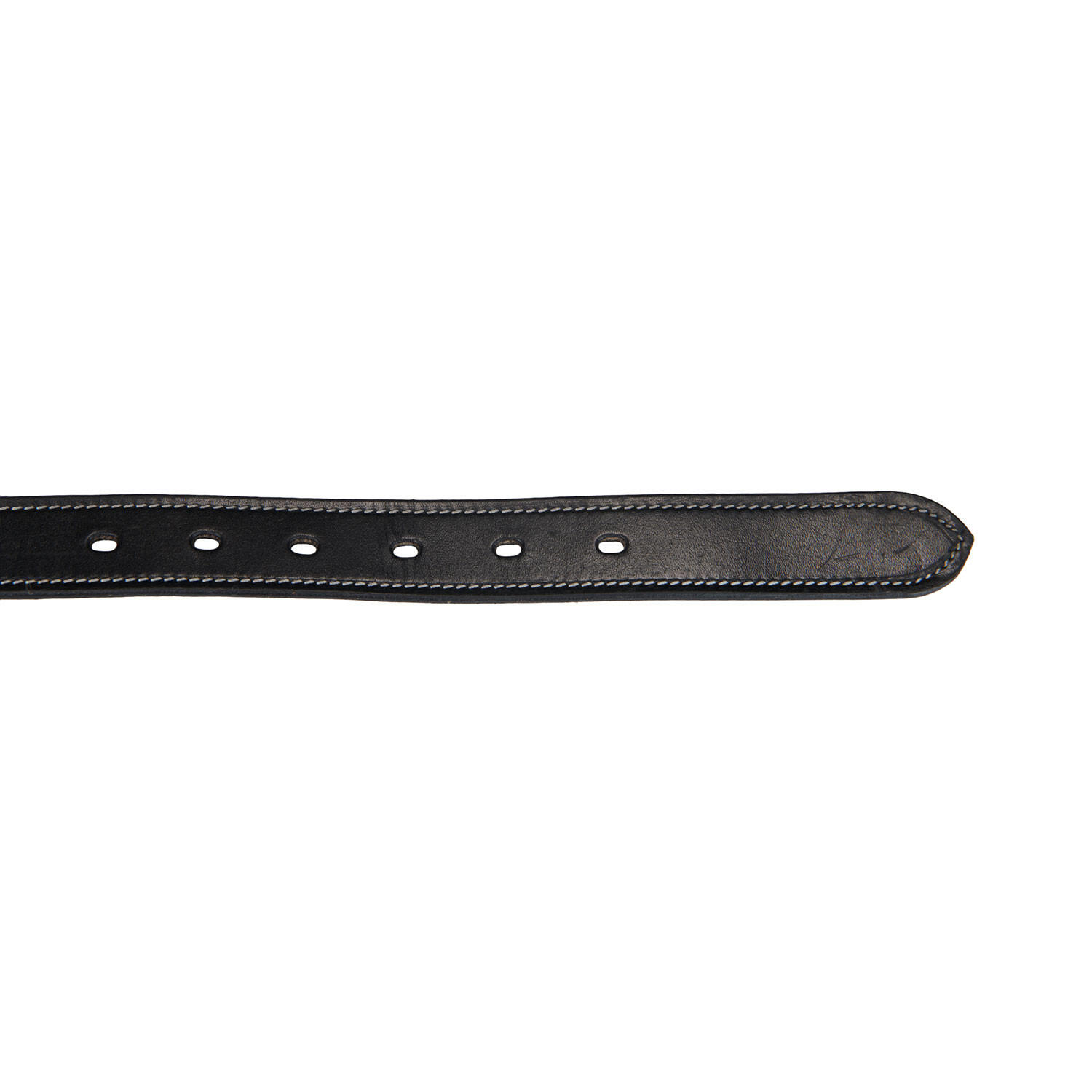 Ceinture en cuir avec broderies blanches et noires 4/7