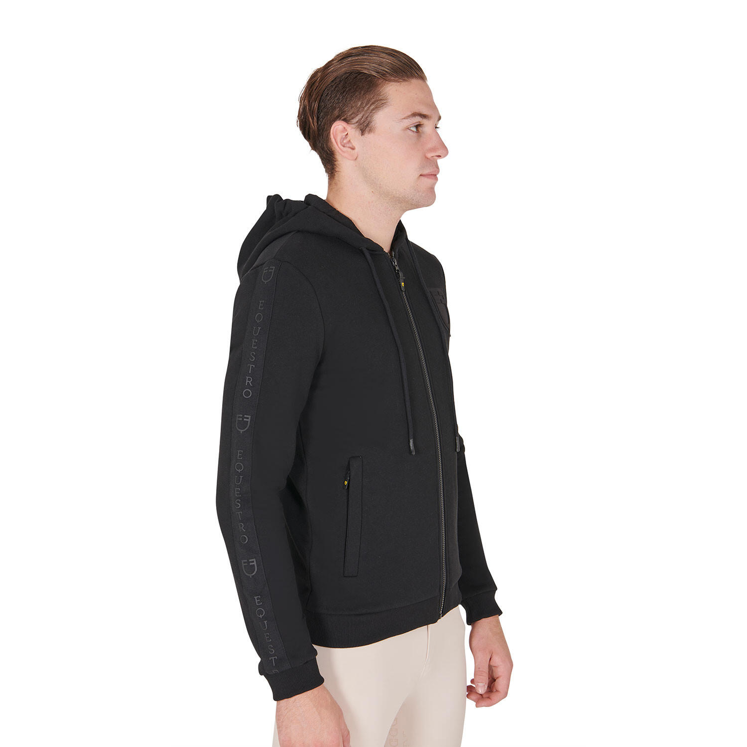 Felpa masculina com capuz e forro de lã 4/7