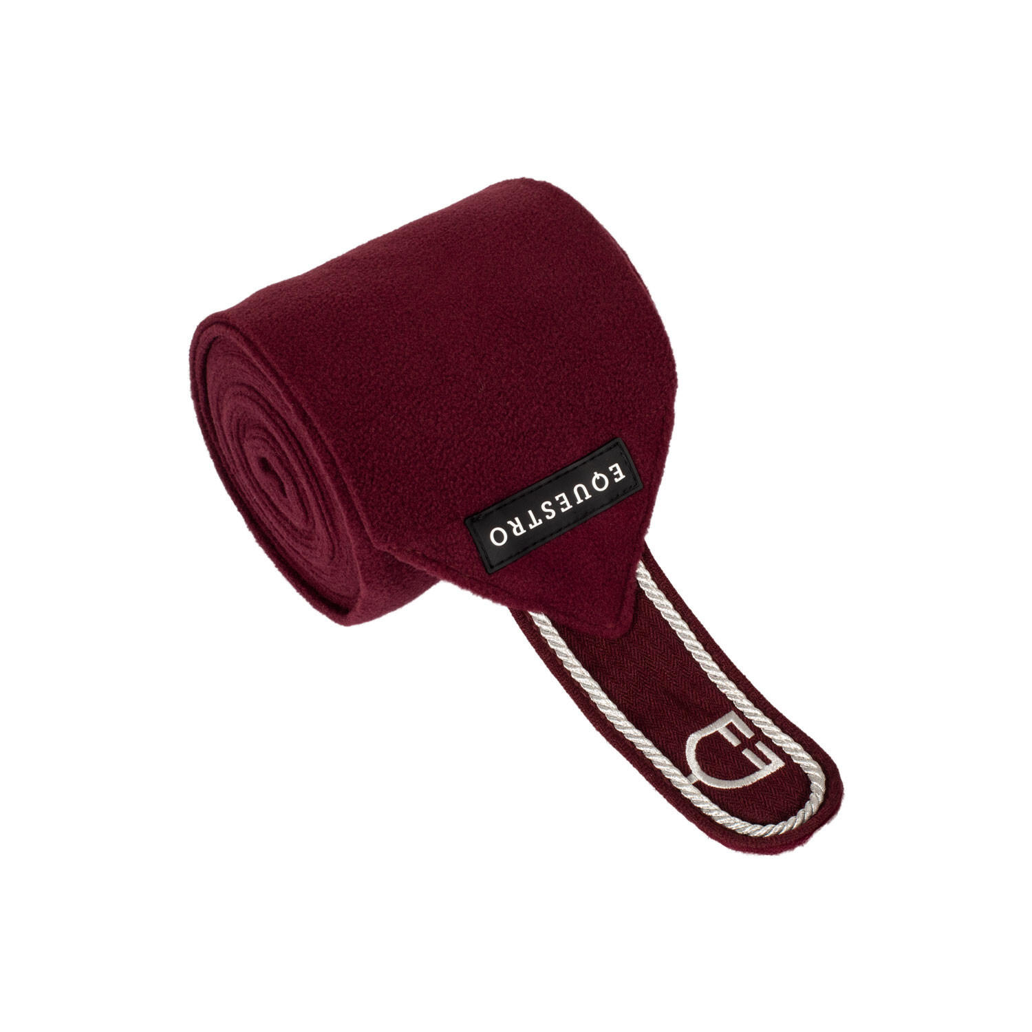 Bandas de borreguillo para pony con logo bordado 3/4