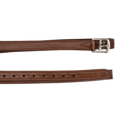 Étrivières en cuir doublé