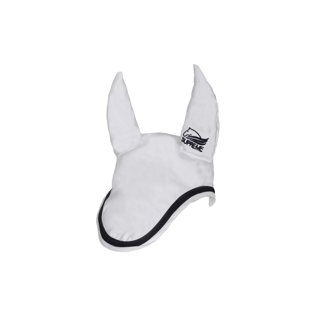 Cotton pony fly veil with contrasting piping